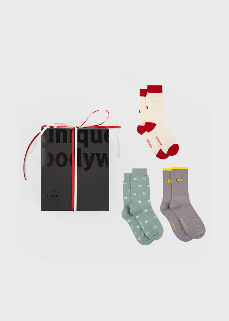 [선물박스 증정]rss fasion socks 2켤레